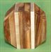 Bowl #437 - Teak & Maple Striped Segmented Bowl Blank ~ 6 x 3 ~ $41.99